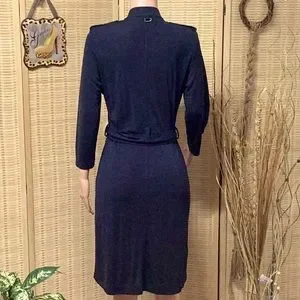 Robe Noire Ann Taylor Avec Boutons Dorés – Taille 12, Occasion En Très Bon état